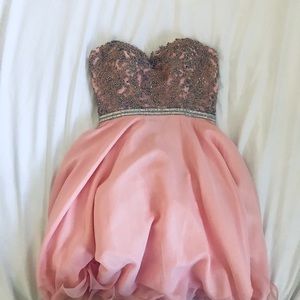 Baby Pink Mini Sequence Prom Dress - NEW WITH TAGS